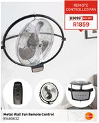 Equation Metal Wall Fan Remote Control 81480632