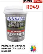 Paving Paint Gripseal Pavecoat (Charcoal) 81420341-20Ltr