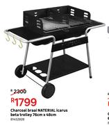 Naterial Charcoal Braai Icarus Beta Trolley 76cm x 48cm 81452828