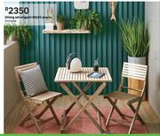 Dining Set Origami 55 x 55 Acacia 81455666