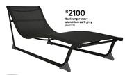 Sunlounger Wave Aluminium (Dark Grey)