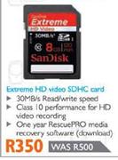 Sandisk Extreme HD Video SDHC Card-8GB