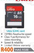 Sandisk Ultra SDHC Card-16GB