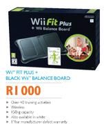 Wii Fit Plus + Black Wii Balance Board