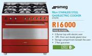 Smeg 90cm Stainless Steel Gas/Electric Cooker (CS120-6)