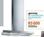 Smeg 90cm Stainless Steel Flat Extractor (KSE9IX)