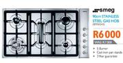 Smeg 90cm Stainless Steel Gas Hob (SE93SGH3)