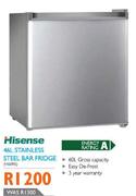 Hisense 46L Stainless Steel Bar Fridge (H60RS)