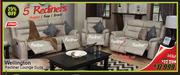 Wellington 3 Piece 5 Recliner Lounge Suite
