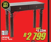 Jelang Server Table