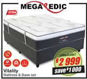 Vitality 137/152cm Mattress & Base Set