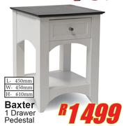 Baxter 1 Drawer Pedestal L450mm x W450mm x H610mm