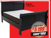 Karen Double Or Queen Sliegh Bed-Each