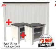 Sea Side 3 Piece Double Or Queen Package Deal