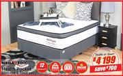 Mega Pedic Double Or Queen Health Pocket Mattress & Base Set