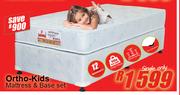 Mega Pedic (Single Only) Ortho Kids Mattress & Base Set
