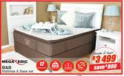 Mega Pedic Double Or Queen B&B Mattress & Base Set