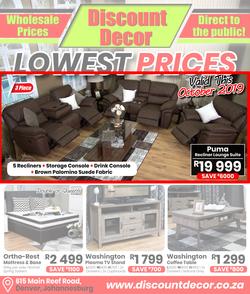 Discount Decor : Lowest Prices (1 Oct - 30 Oct 2019), page 1