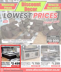 Discount Decor : Lowest Prices (1 Oct - 30 Oct 2019), page 1