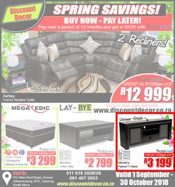 Discount Decor : Spring Savings (1 Sept - 30 Oct 2018), page 1
