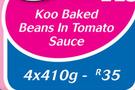 Koo Baked Beans In Tomato Sauce-4x410g
