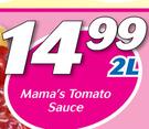 Mama's Tomato Sauce-2Ltr