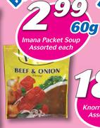 Imana Packet Soup Assorted-60g Each