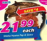 Shisha Nyama Pap & Gravy-Each