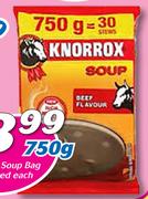 Knorrox Soup Bag Assorted-750g Each