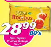 Glen Tagless Rooibos Teabags Pouch-80's Pack