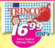 Trinco Tagless Teabags Pouch-100's Pack