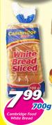 Cambridge Food White Bread-700g