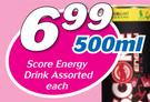 Score Energy Drink-500ml Each