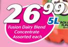 Fusion Dairy Blend Concentrate-5Ltr Each