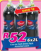 Coo-ee Soft Drink Pack-6x2Ltr Each