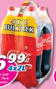 Coca-Cola Soft Drink Bulk Pack (Regular Only)-4x2Ltr