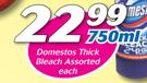 Domestos Thick Bleach-750ml Each