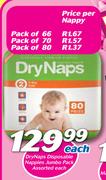DryNaps Disposable Nappies Jumbo Pack-Each