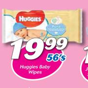 Huggies Baby Wipes 56’s