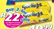 Sunlight Laundry Soap-2x500g Each