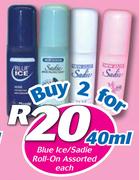 Blue Ice/Sadie Roll On-2x40ml Each