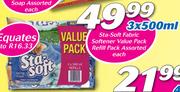 Sta-Soft Fabric Softener Value Pack Refill Pack-3x500ml Each