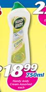 Handy Andy Cream-750ml Each
