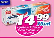 Aquafresh Extreme Clean Toothpaste-75ml
