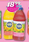 Halls Thick & Fruity Daily Drink Concentrate Assorted-1.25L Each