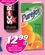 Purejoy 100% Fruit Juice Blend Assorted-1L