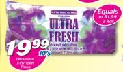 Ultra Fresh 1-Ply Toilet Tissue-10's Pack