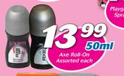 Axe Roll-On Assorted-50ml Each