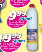 Cambridge Food Bleach Assorted-750ml