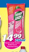 Handy Andy Cream Refill Pouch Assorted-750ml